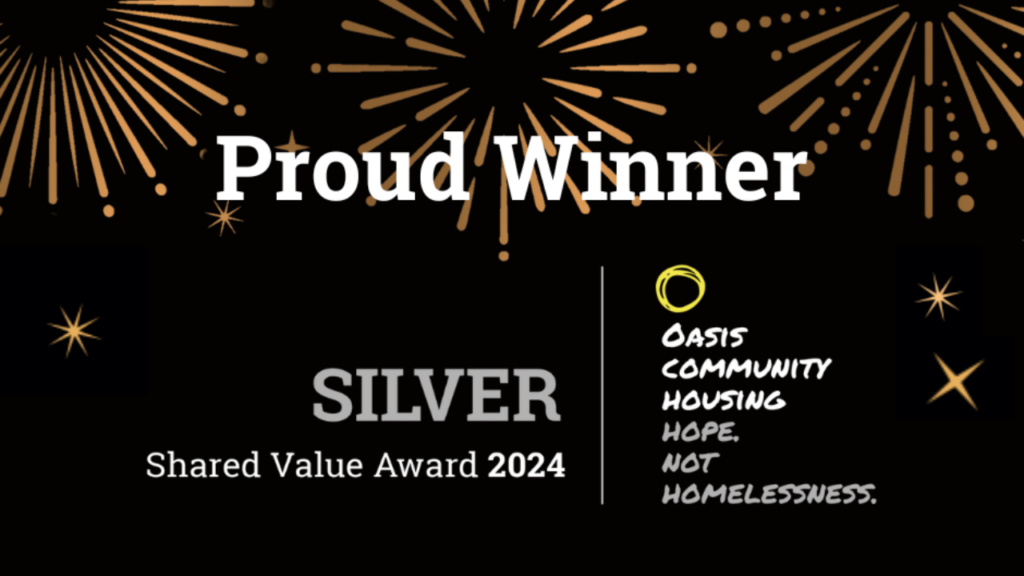 TT2 Wins Silver Shared Value Award for Supporting Oasis Community Housing